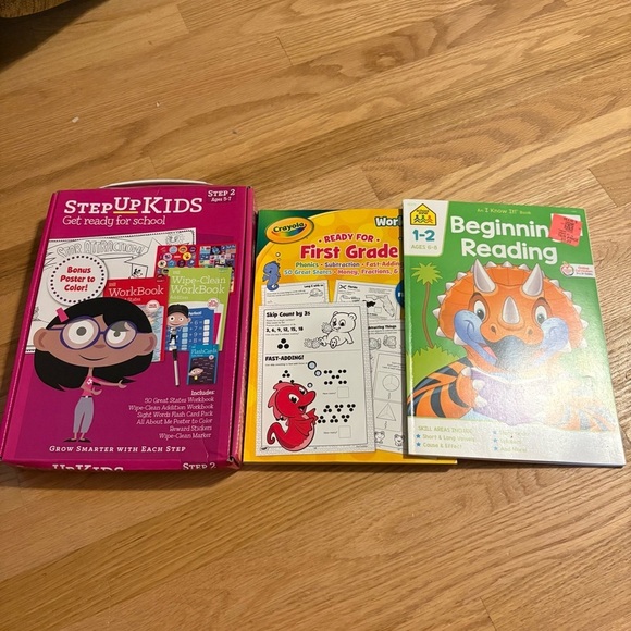 Educational Workbook Set 1st Grade Crayola Beginnjng Reading Step Up Kids NEW - Picture 2 of 6